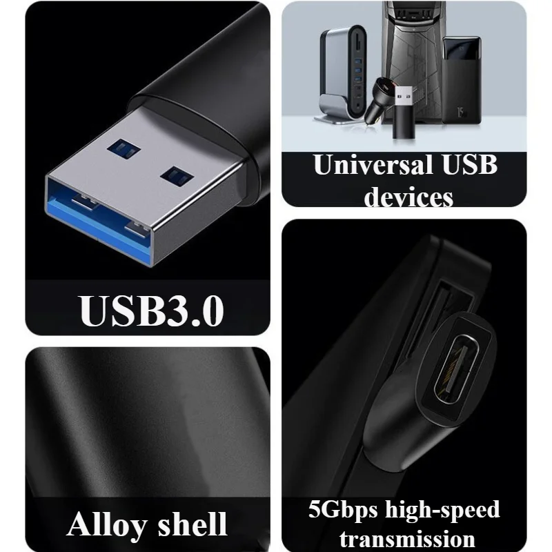 USB C 여성 USB 남성 어댑터 남성 여성 변환기 노트북 휴대 전화 데이터 전송