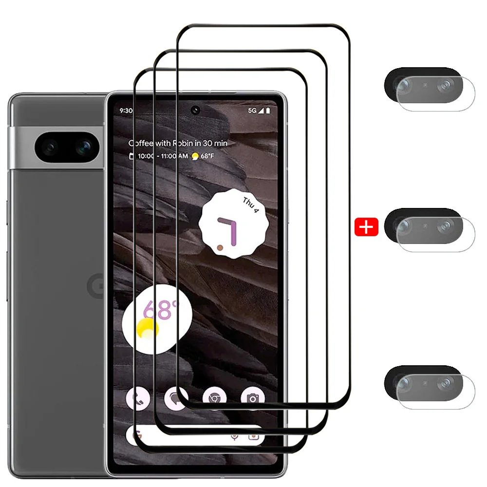 

Protective Glass For Google Pixel 8 Pro 7A 7 6 A Screen Protectors Pixel7 Tempered Glass Pixel 6a Phone Front Film Pixel6a Anti-Scratch HD Protector Glasses Pixel 7 5G Accessories