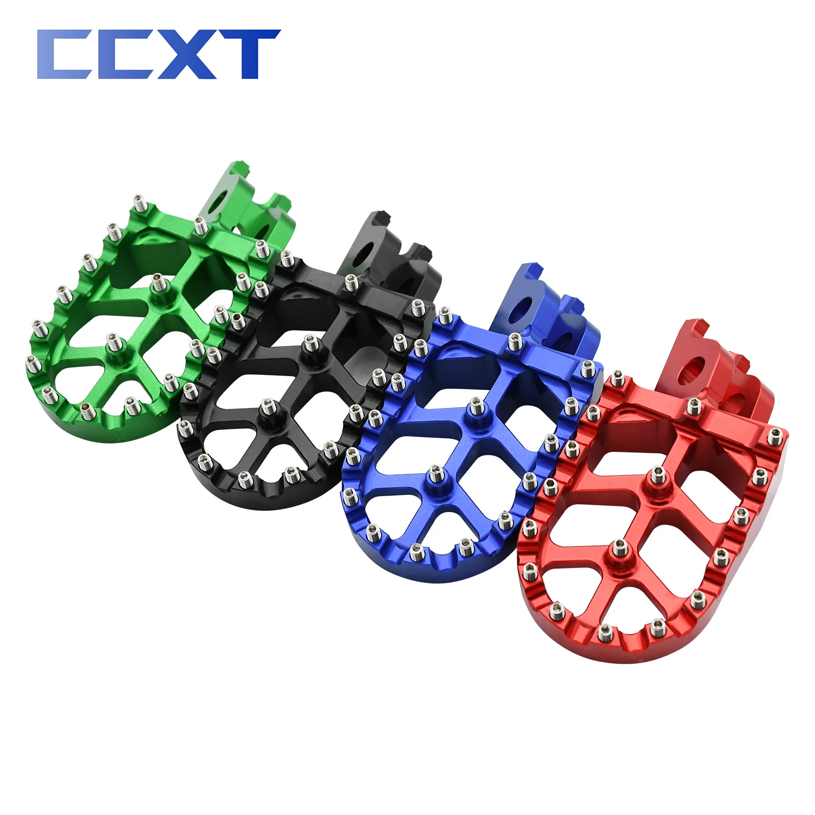 CNC Aluminum Foot Pegs Rests Pedals Footpegs For Honda CR125 CR250 2002-2007 CRF250R CRF450R CRF250X CRF450X 2004- Parts motorcycle footrests motorcycle foot pedals