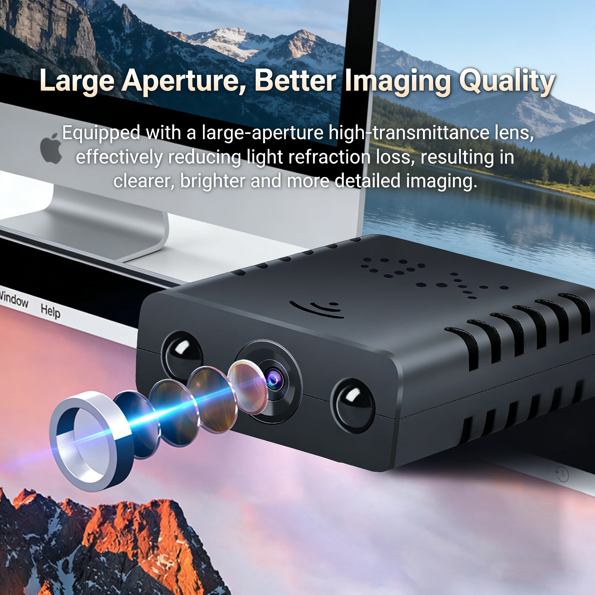 MINI telecamera per la sicurezza Piccola telecamera WiFi 1080P HD Smart Home Mini telecamere Nanny Cam con sensore di movimento Visione notturna - immagine 4