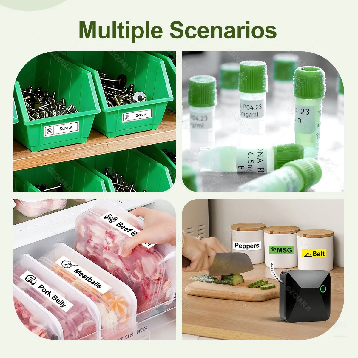 Marklife R15 미니 라벨 열전사 프린터 무선 블루투스 연결 휴대용 모바일 편집 지원 새틴 리본 라벨