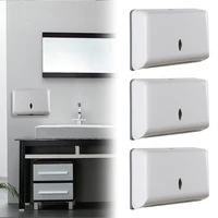 Hand Paper Towel Dispenser Wall Mounted Multifold Tissue Dispenser Single Fold Hand Towel Dispenser for Hotel Bathroom Kitchen 1