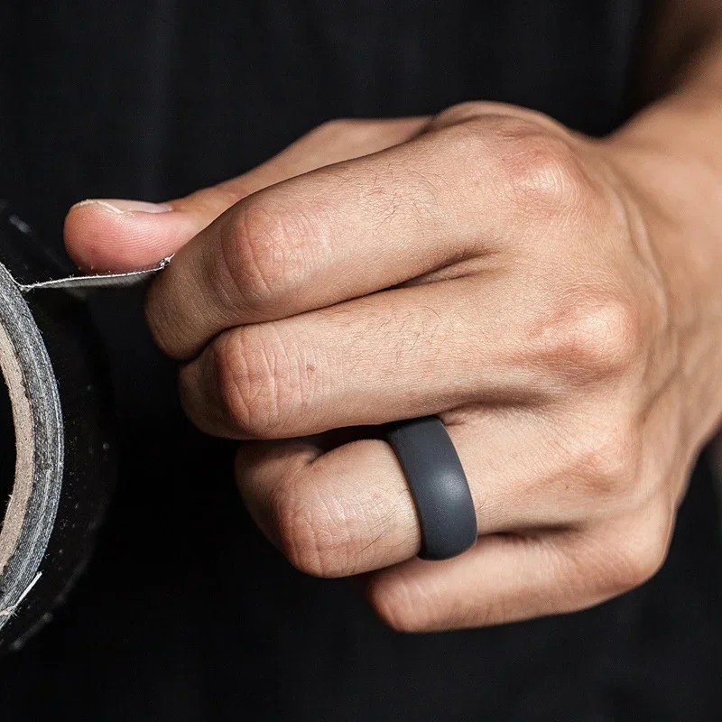 Rubber Engagement Ring Mens 10pcs/set Sports Silicone Ring Lover