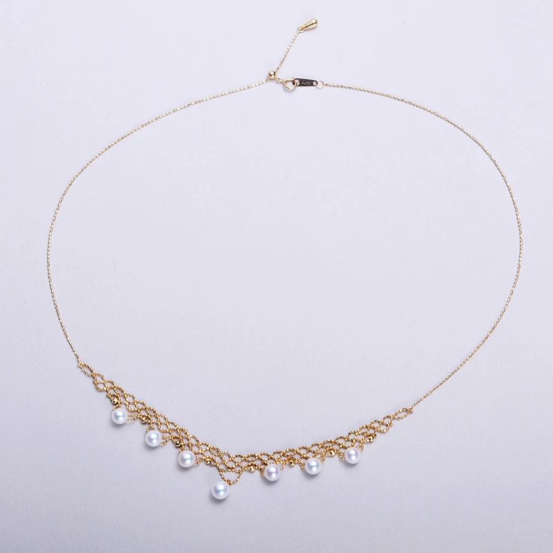 Luxury 18K yellow gold Necklace pendant Fine Jewelry au750 Original Design Fashion wedding party gift for women x651