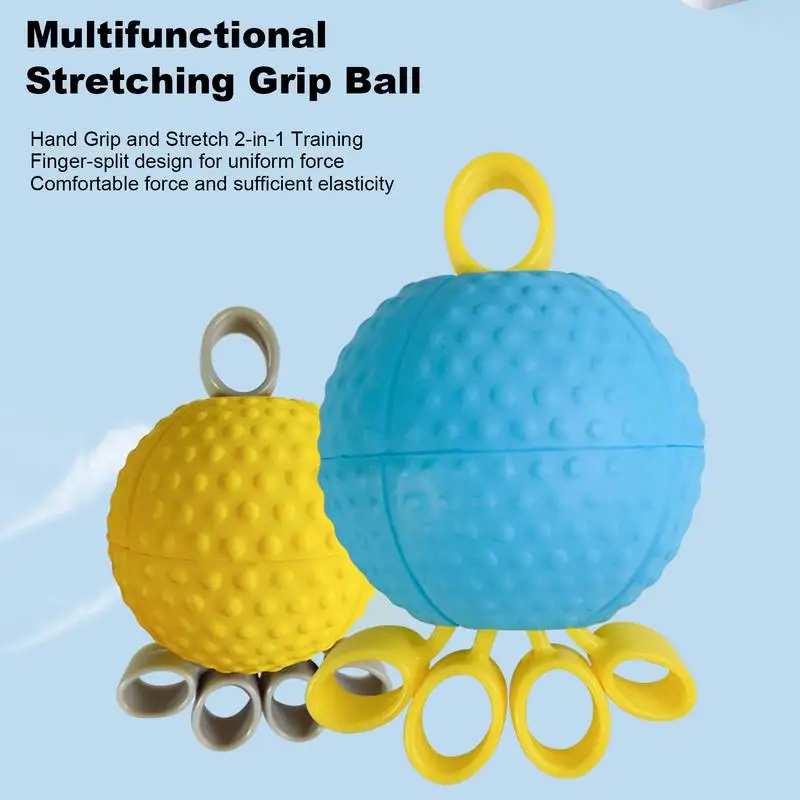 Hand Exercise Balls Stretching Hand Exerciser Finger Exerciser Multi-Functional Squeeze Ball Grips For Strength Training