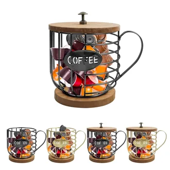 Un organizer e portaoggetti per scatola da caffè a forma di tazza per oggetti da caffè 1