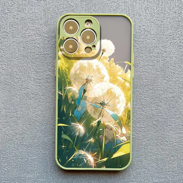 Löwenzahn-Blumen Handyhülle für iPhone 17 16 Pro Max XR XS X 15 14 11 12 13 Mini Pro Max 16 15 14 Plus Stoßfeste Rückabdeckung – Detail 11