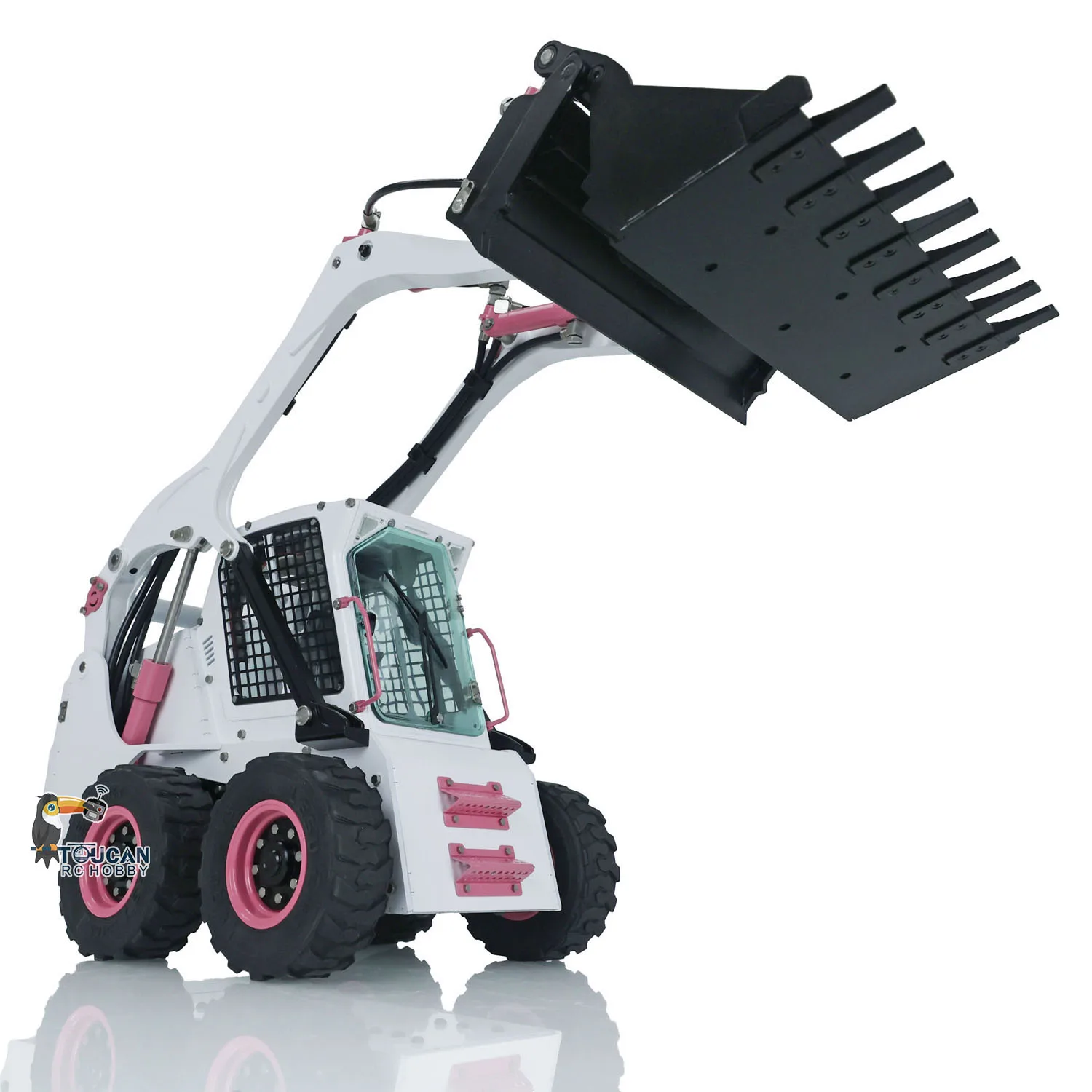 LESU 1/14 RC Hydraulic Loader Aoue Lt5H Metal Skid-Steer Wheeled Radio Truck Light Sound Finished Trucks Car Thzh1344-SMT8 2