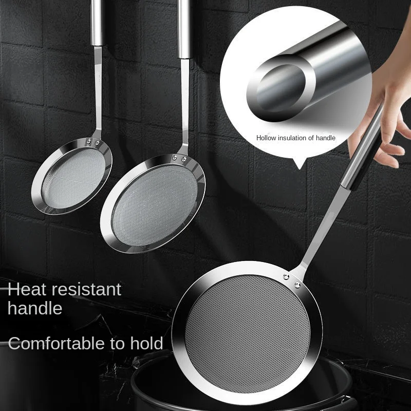 304 Stainless Steel Strainer Sieve Juice Egg Filter Colanders Coffee Tea Vegtables Filtering