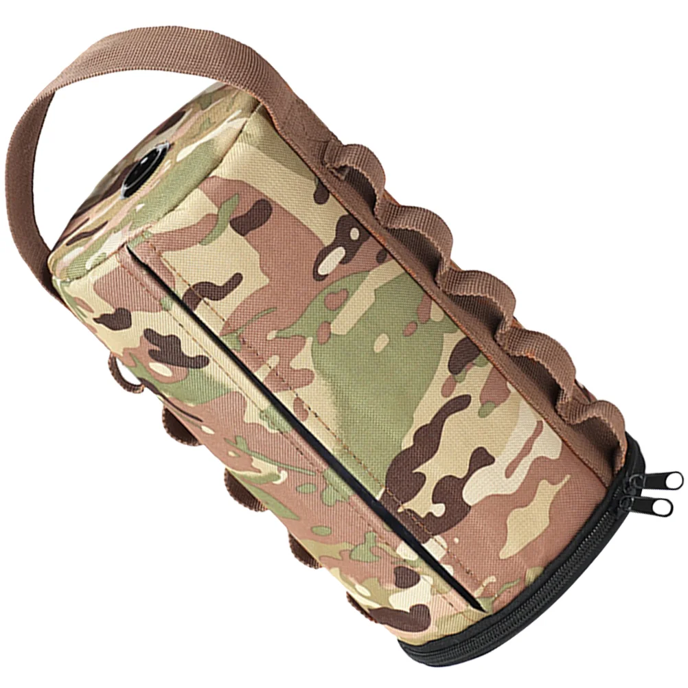 

Outdoor Paper Box Camouflage Tissue Container Desktop Decor Napkin Holder Polyester Cloth