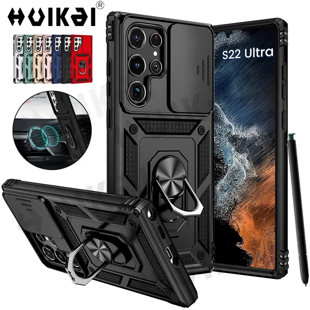 for Samsung Galaxy A15 Case with Screen Protector, Military Grade Rugged  Shockproof Heavy Duty Shell A15 5G Protective Cover for Samsung A15  Magnetic