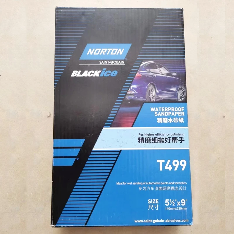 NORTON T499 자동차 마감 연마용 수성 연마지 1500/2000 미세 연마 건식 연마