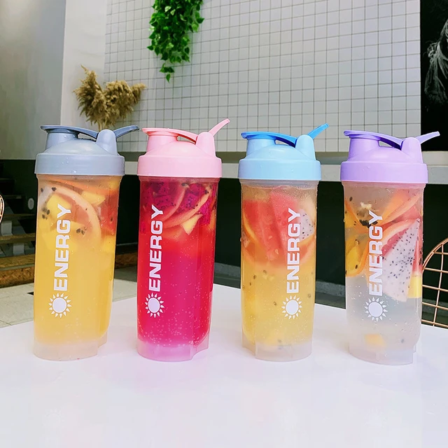 Screw Cap Plastic Gym Shaker Bottle, Use For Storage: Juice, 500ml