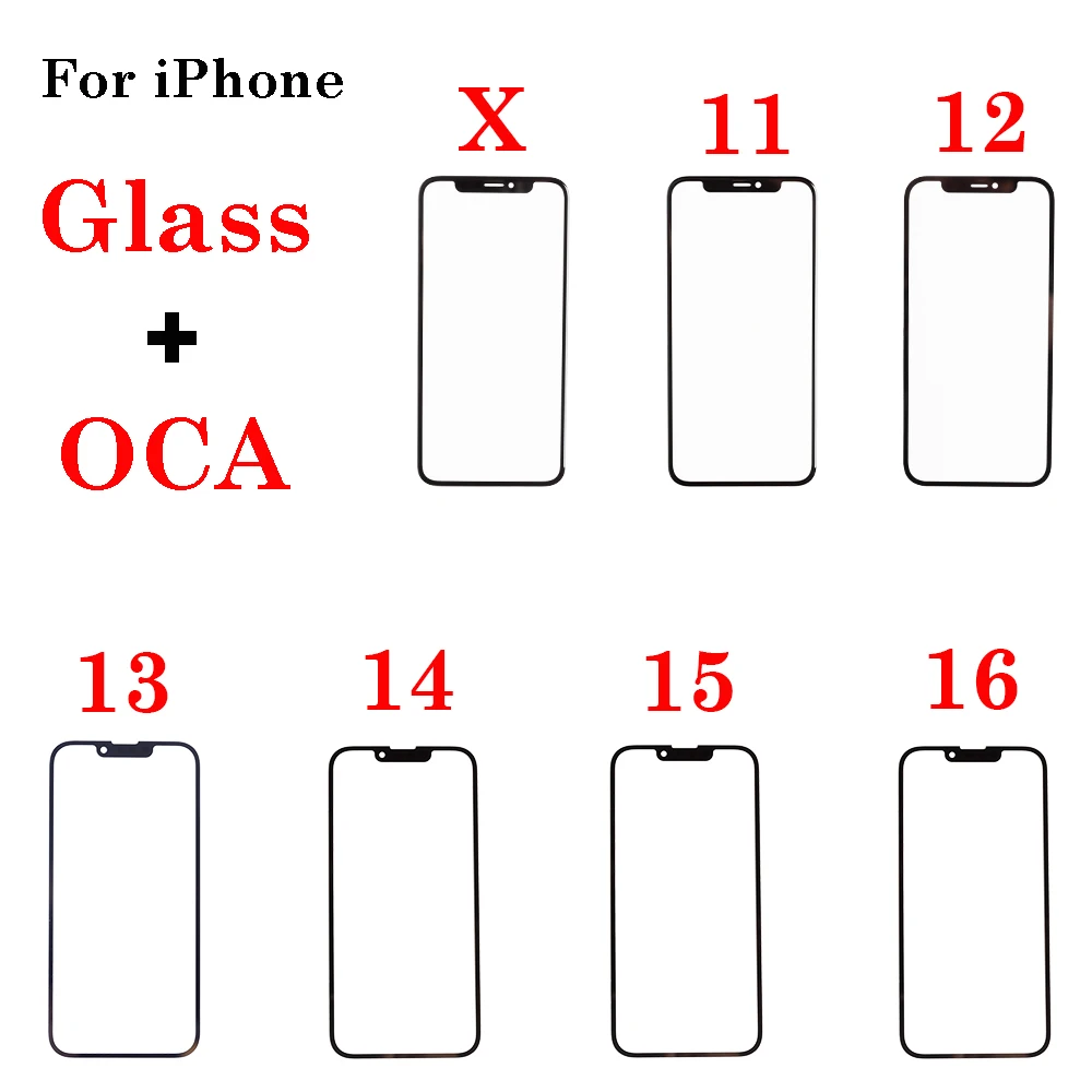 Premium Front Screen Outer Glass with OCA for Smartphones - LCD External Lens