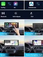 Universal Portable Carplay for Car Screen, Car Radio Multimedia WIFI Video Player Wireless Carplay Screen for Apple Or Android - Image 3