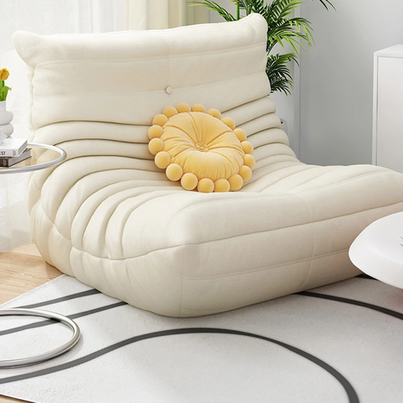 Chaiselongue Sofa Complete Simple Modern Minimalista Nordic Style Caterpillar Sofa Velvet Cover