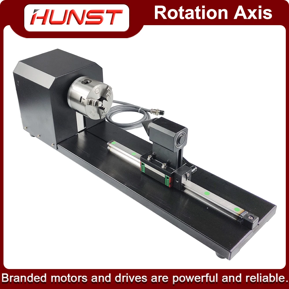 Hunst Rotary Engraving Attachment Type B Rotary Shaft With Chuck Stepper Motor For Laser