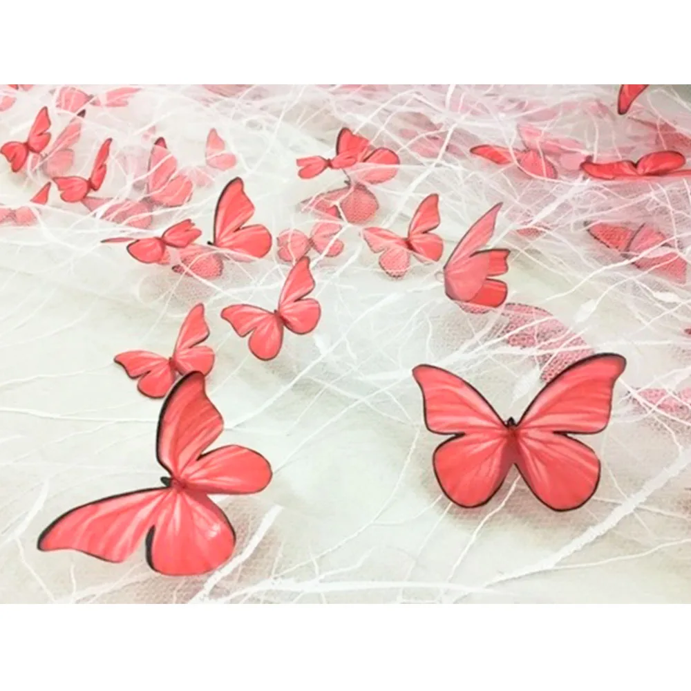 High Quality Black Transparent Blue 3D Butterfly Flower Lace Mesh Fabric Wedding Dress Fashion Costume Designer Embroidery Tulle