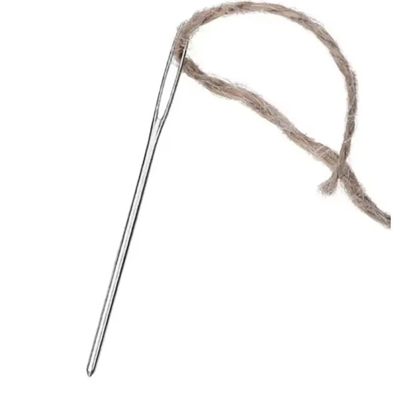 1 Set Large Eye Blunt Sewing Needles Cross Stitch Knitting Needle Handmade Leather Embroidery Thread Needle Sewing A