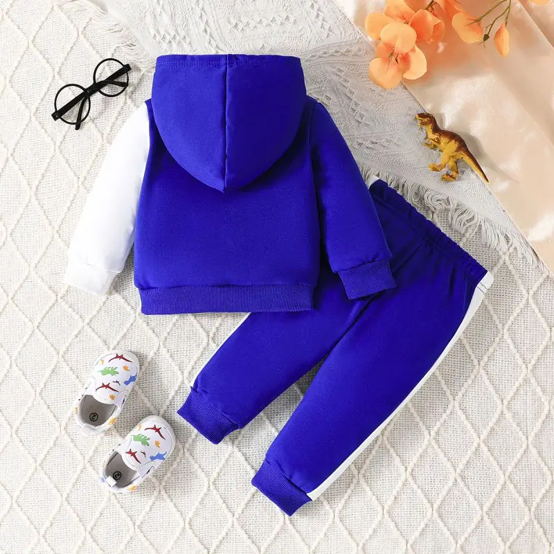 2PCS طفل رضيع الملابس مجموعة طويلة الأكمام كتلة اللون أعلى + بانت أزياء الربيع والخريف الزي مجموعة ملابس رياضية