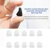 10pcs Hearing Aid Domes Double Bass Domes Earplug Silicone Anti Static Eartips Replacement Hearing Aid Accessory 1