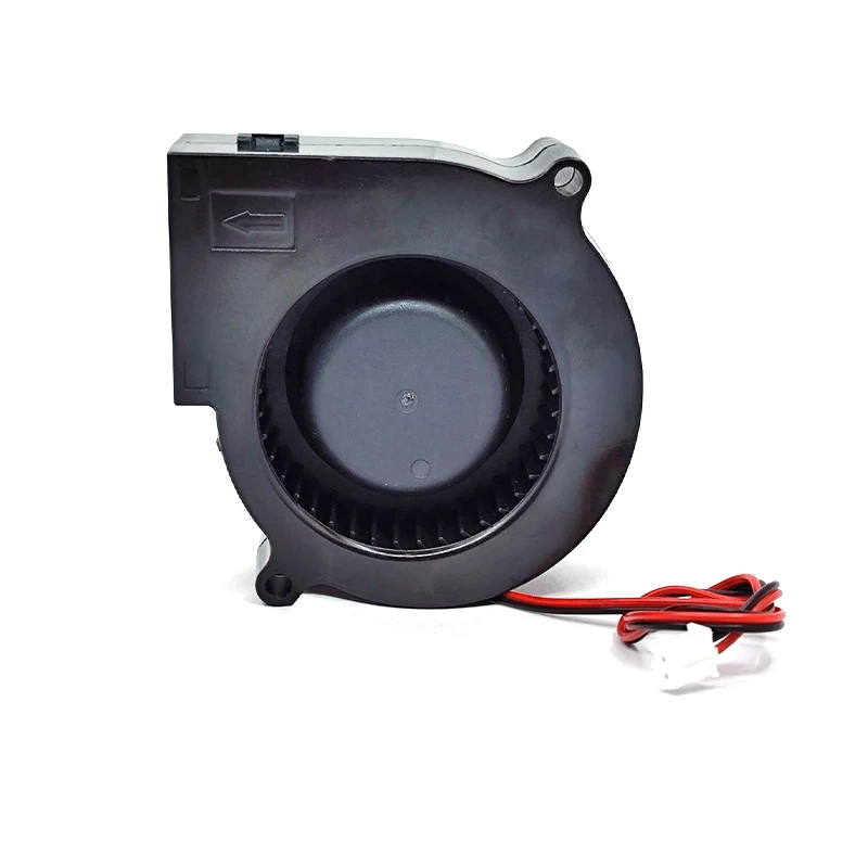 7530 2 선 소형 터보 송풍기, 무소음 냉각 선풍기, 5V, 12V, 24V, 7.5cm, 신제품