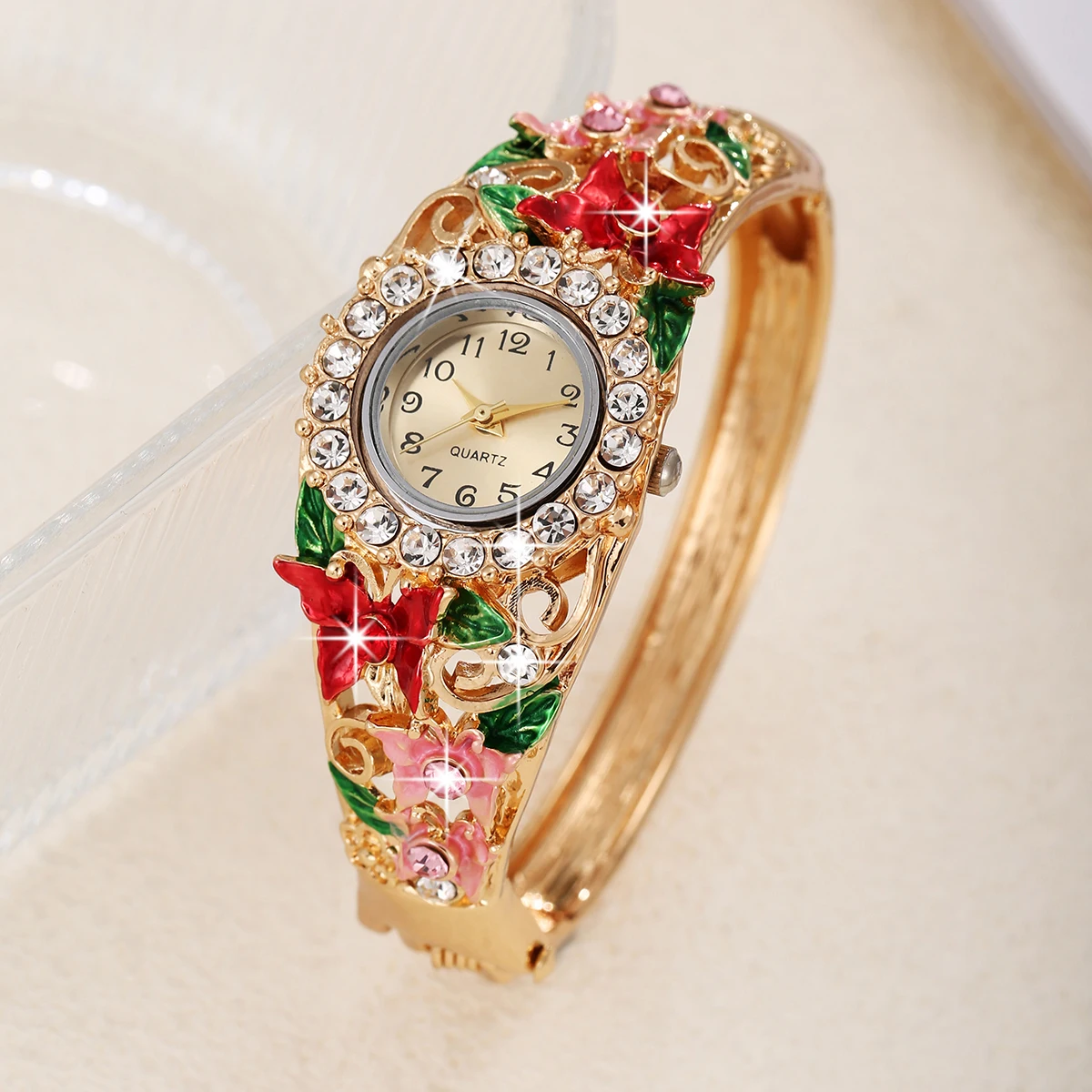 New Women's Water Diamond English Bracelet Watch Birthday Gifts Party Wear Women's Watches women watches