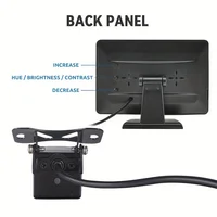 Moniteur de voiture avec caméra de recul pour stationnement de véhicule, caméra de recul avec écran LCD, USB, installation facile, 4.3 pouces 2