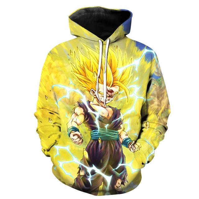 2022 Anime Vegeta Son Goku 3D Print Hoodie Sweatshirts Kids Boys Girls Fashion Casual Cartoon Pullover Men Oversized Hoodies