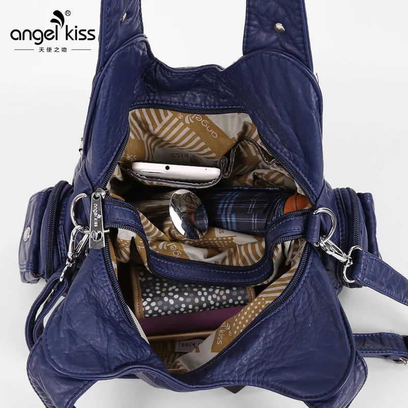 Women Fashion Handbags Women Shoulder Bags PU Leather Handbag Female Satchel Big-capacity Shoulder Purse Bag bolsa feminina 5