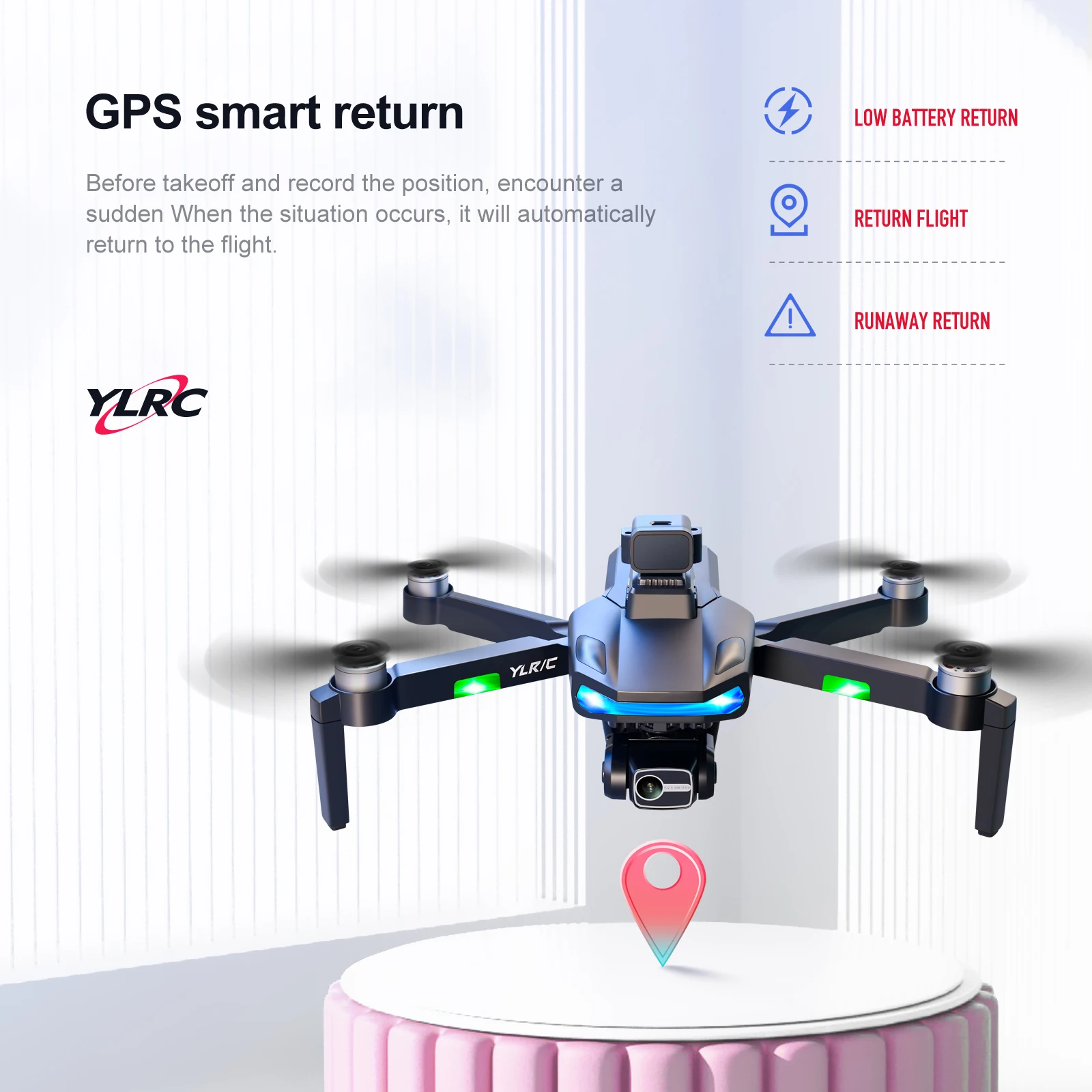 Drone quadcopter S135 RC Drone with Camera 5G WiFi 8K HD Dual Camera 360 Laser Obstacle Avoidance Three Axis Pan-tilt GPS Return Quadcopter Drone