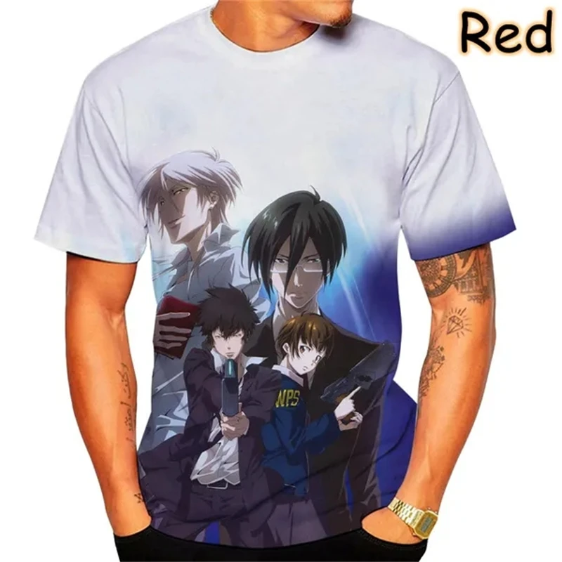 

Футболка Мужская/женская с 3D-принтом психопроигрыша, модная Повседневная рубашка с коротким рукавом, крутая уличная одежда в стиле Харадзюку, топы с аниме