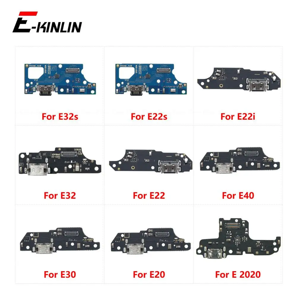 

USB Charging Port Dock Plug Connector Charger Board Flex Cable For Motorola Moto E 2020 E20 E30 E40 E22 E32 E22i E22s E32s