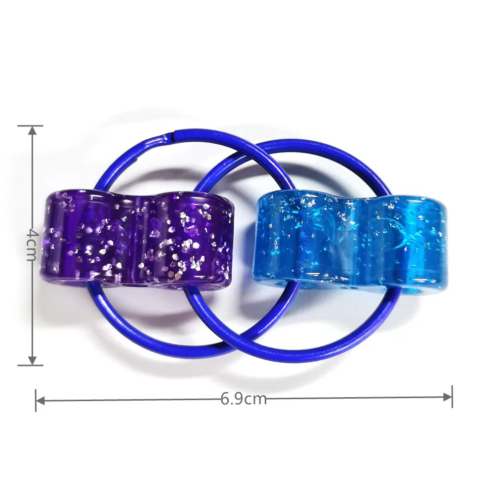 1 Pcs Fidget Finger Decompression Chain Spinner Sensory Toy Fun Keychain Give Children Best Enlightenment Birthday Gift ﻿