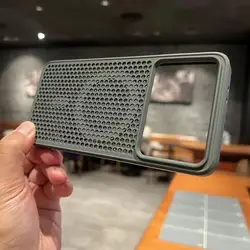 Enhanced Product Title: Magnetic Honeycomb Thermal Mesh Anti - drop Phone Case - Shockproof Protective Cover for Poco F8 ultra (Carbon ash)