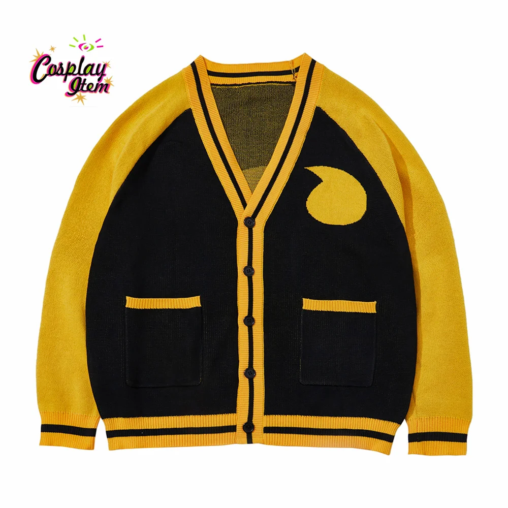

Anime Soul Eater Cosplay Costume Button Knitted Cardigan Sweater Jacket Coat Outfit for Women Men Adult Halloween Carvinal