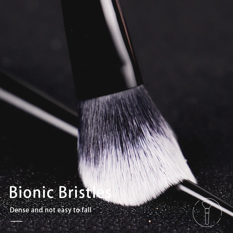 Make-up-Pinsel 25 Rougepinsel mit weichen Borsten, elegantem schwarzem Griff, Marken-Make-up-Pinsel für Damen_voghion.com