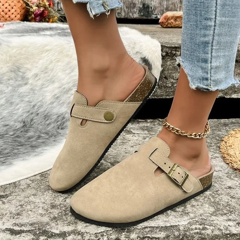 Cork Footbed Clogs for Women Men Fashion Leather Mules Comfort Potato Shoes with Arch Support Indoor Outdoor Flat Slides 2