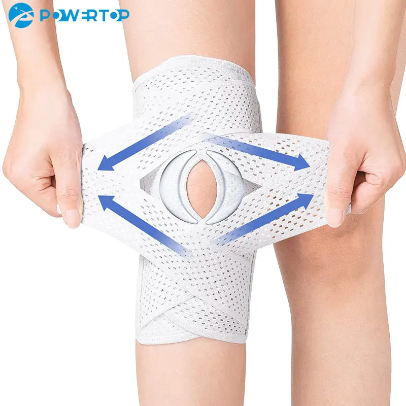 Knee Brace with Side Stabilizers for Knee Pain, Knee Brace for ACL MCL Arthritis,Adjustable Compression Knee Support Braces compression knee pads support knee braces for arthritis sports safety elastic bandage gym volleyball cycling tennis leg warmers