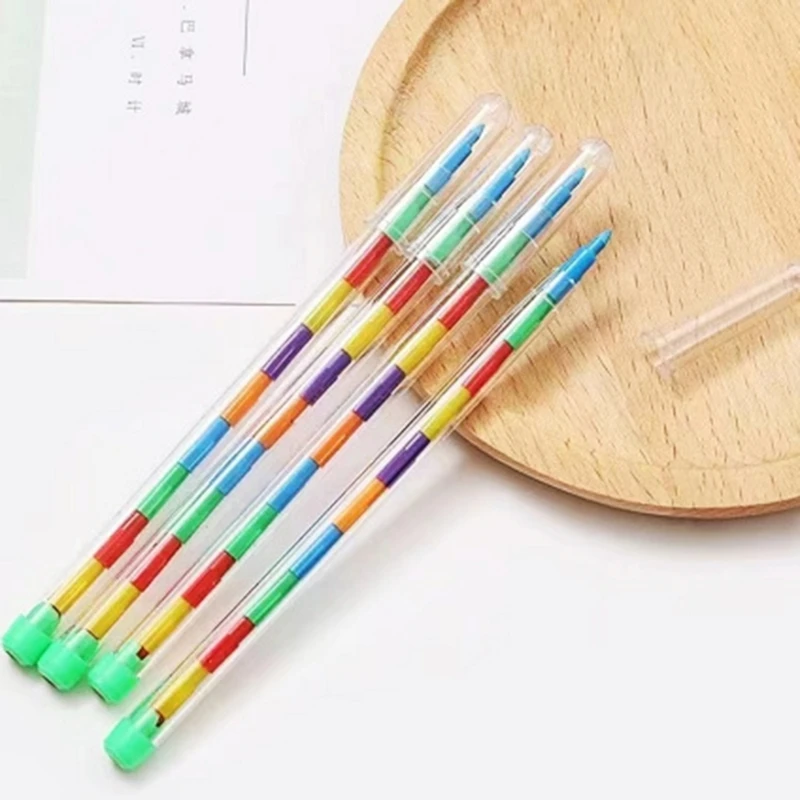 12/14Pcs Painting Stitching Color Building Blocks For Kids Mini Crayon School Supplies Pencils H8WD colored crayons color pencils children painting supplies