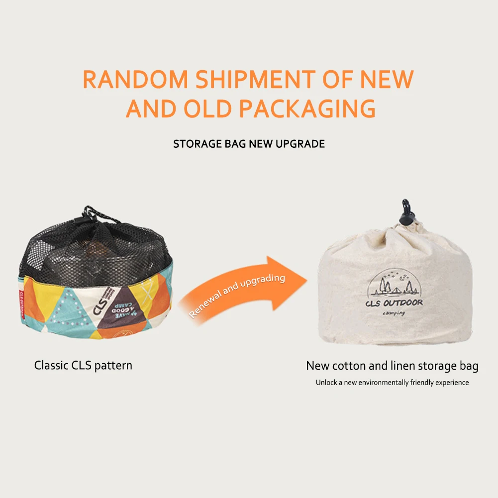 Camping Pot Set Portable Camping Pan Stainless Steel Foldable Handle with Storage Bag Travel Tableware Picnic Equipment
