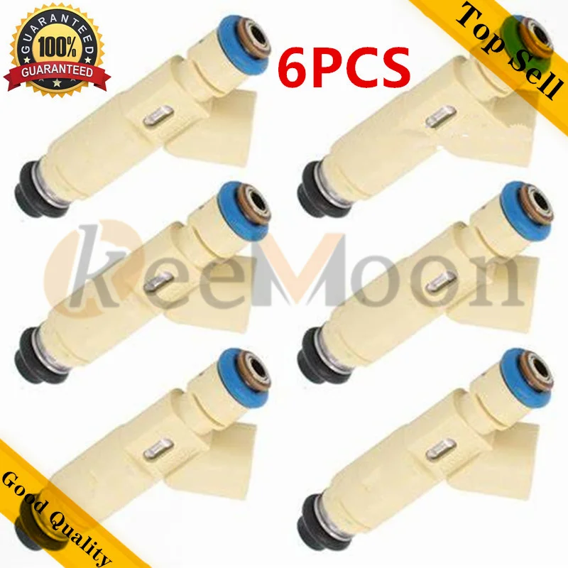 6pcs/lot 1955003521 Yl8ec7b Fuel Injector For Ford Escape 3.0l V6