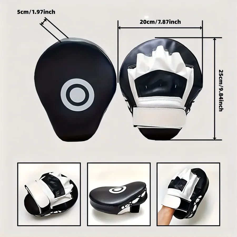 1pair boxing arc focus boxing gloves, pads hand target pad gloves for kickboxing, muay thai, mixed martial arts
