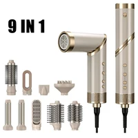 Sèche-cheveux 9 en 1, ensemble de peignes chauds, fer à friser professionnel, lisseur, outil de coiffure pour sèche-cheveux professionnel domestique 1