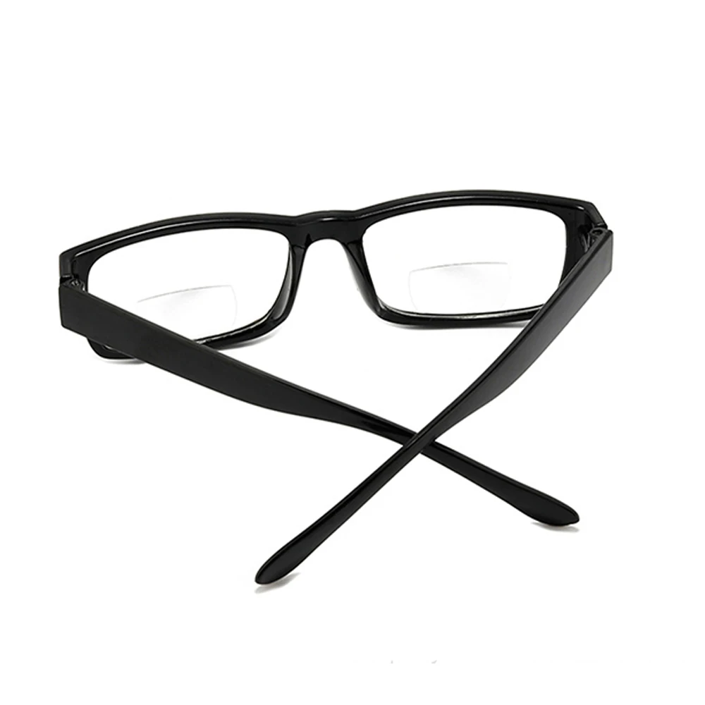 Progressive Multifocal Reading Glasses Black Frame Classic Men Smart Adjustment Focus Reading Glasses Far & Near Reading Glasses
