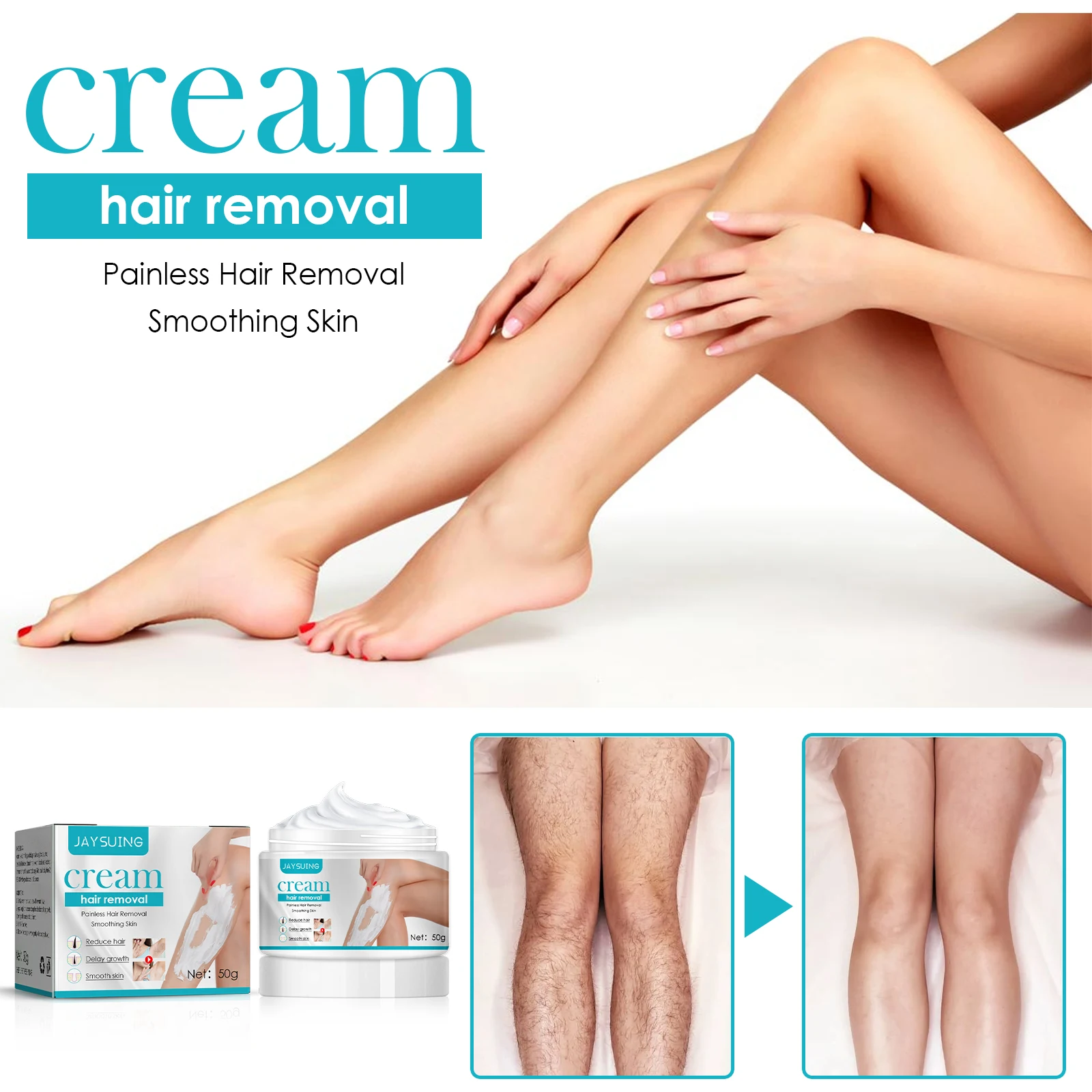 Painless Hair Removal Cream Armpit Legs Arms Hair Removal Body Skin