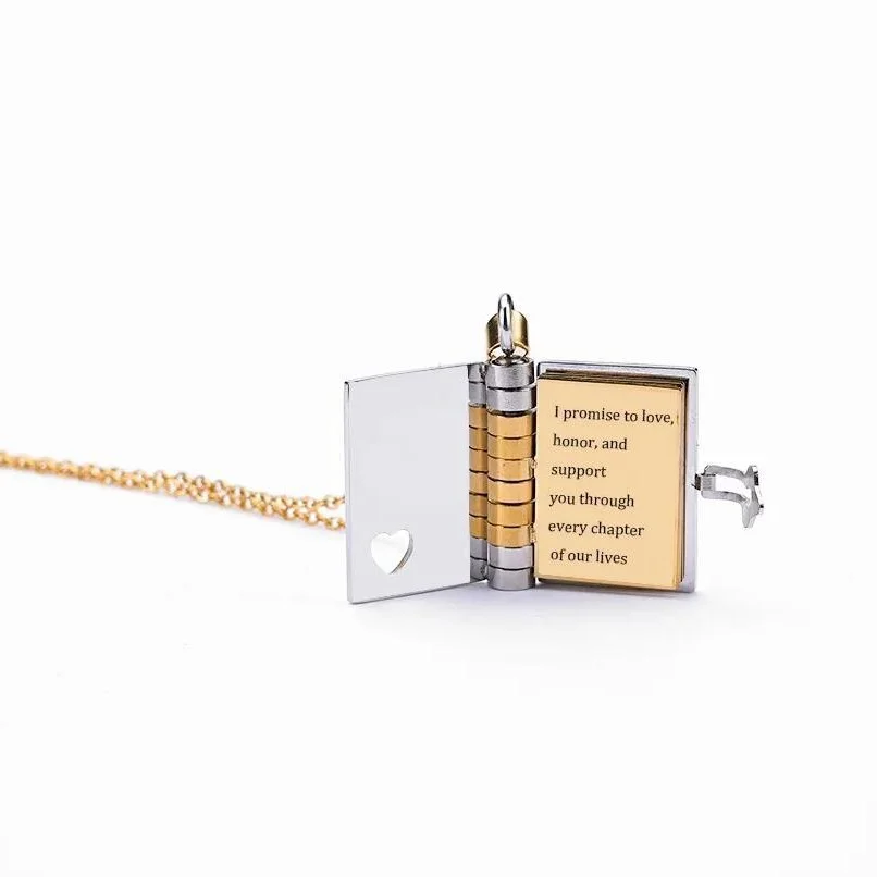 Collier enveloppe texte personnalisé médaillon ouverture livre pendentif Couple Album Photo personnalisé pull chaîne bijoux cadeau d'anniversaire 4 Collier enveloppe texte personnalisé médaillon ouverture livre pendentif Couple Album Photo personnalisé pull chaîne bijoux cadeau d'anniversaire 4