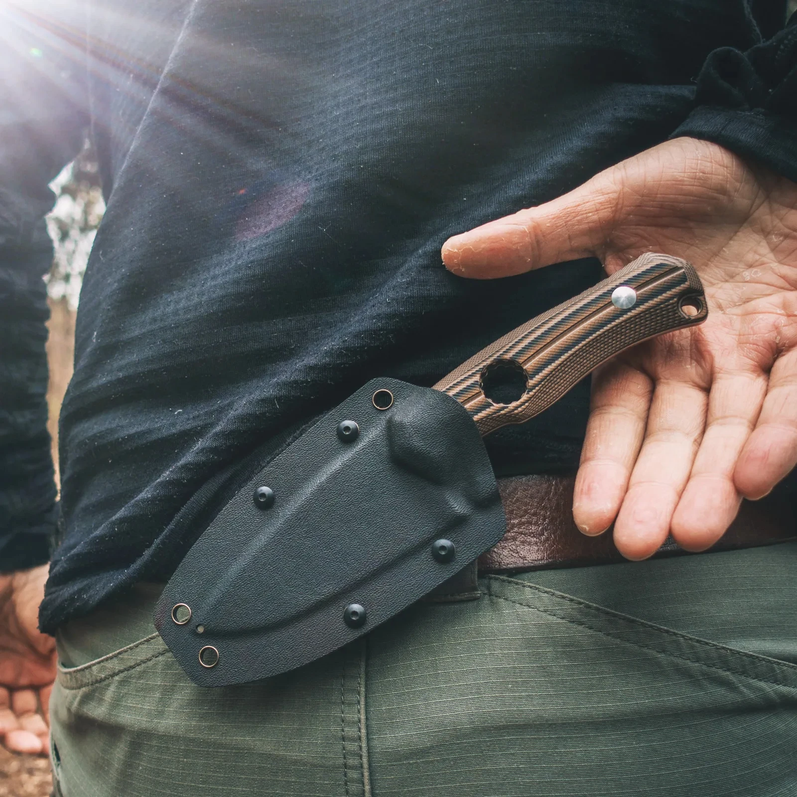 SanrenmuCouteaulameS725PPartnersavecgainecouteaudesurvieen