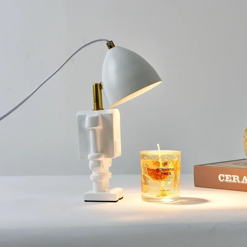 

Candle Warmer Lamp 110V/230V Bar Table Creativity Robot Indoor Lighting Lights Decorative Table Lamp side bed lamp
