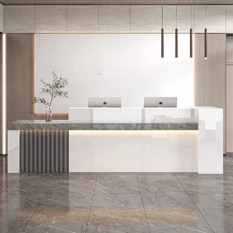 Clothing Store Counter Motion Desk Bellezza Reception Tables Folding Wall Table Desks Cash Register Design Atril Office Hallway